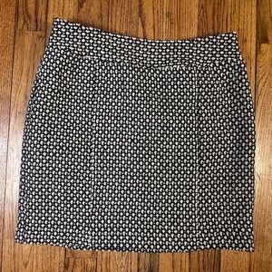 Banana Republic Black and White Tweed Mini Skirt